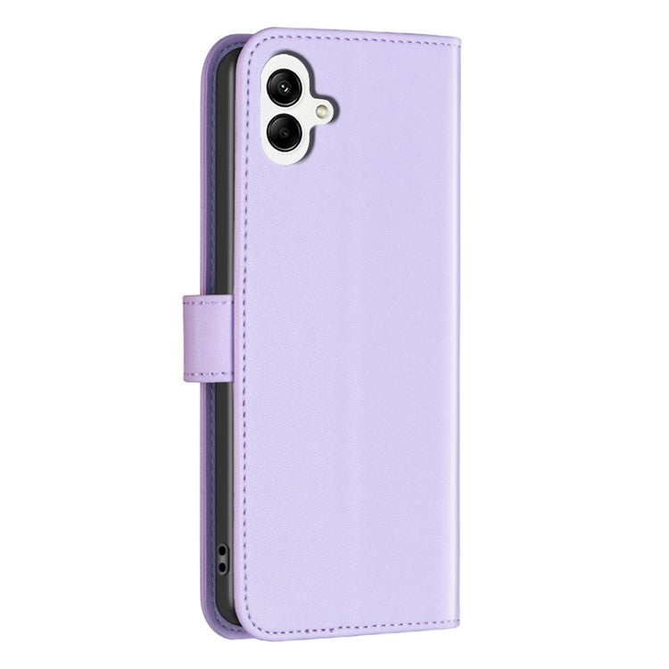 BINFEN COLOR BF17 For Samsung Galaxy F06 5G  /  M06 5G Case Wallet Folio Flip Leather Cover - Purple