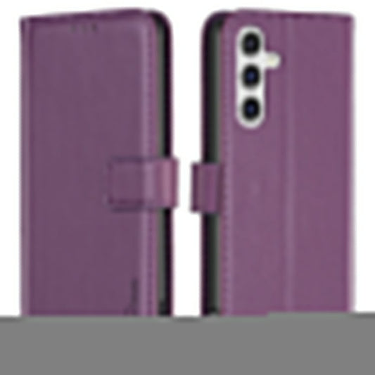 BINFEN COLOR BF17 For Samsung Galaxy F16 5G  /  M16 5G Case Wallet Folio Flip Leather Cover - Dark Purple