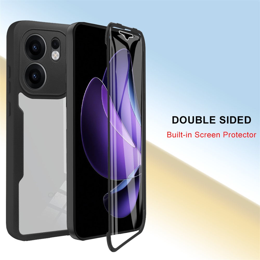 For Oppo Reno13 F 5G / Reno13 F 4G Case Acrylic + TPU Clear Phone Cover with PET Screen Film - Green