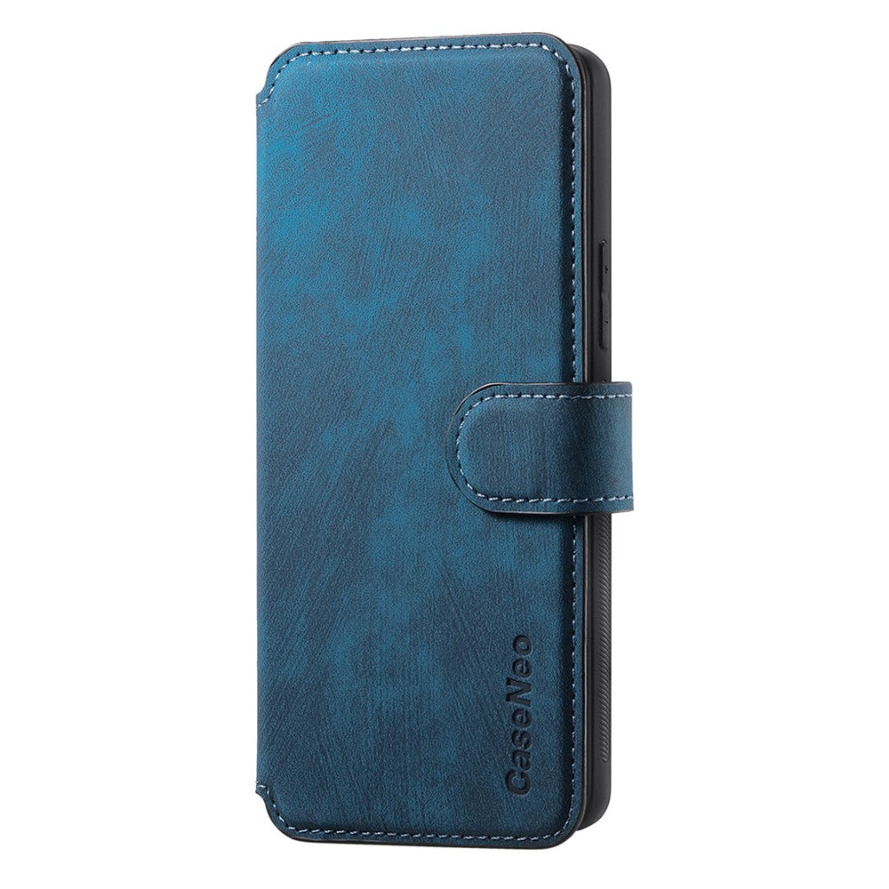 For Oppo Reno13 5G (Global) Magnetic Case CASENEO Detachable Leather Phone Wallet Cover - Dark Blue