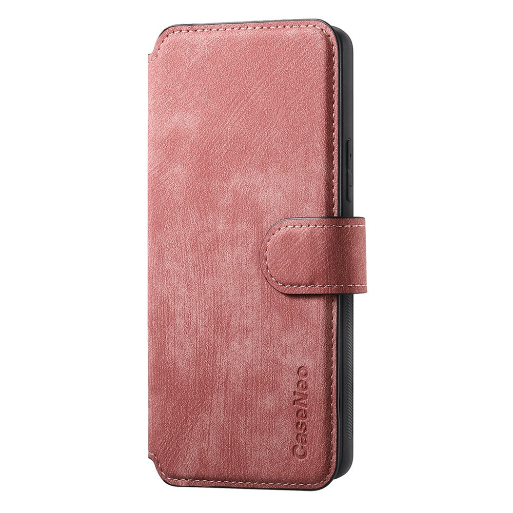 For Oppo Reno13 5G (Global) Magnetic Case CASENEO Detachable Leather Phone Wallet Cover - Pink