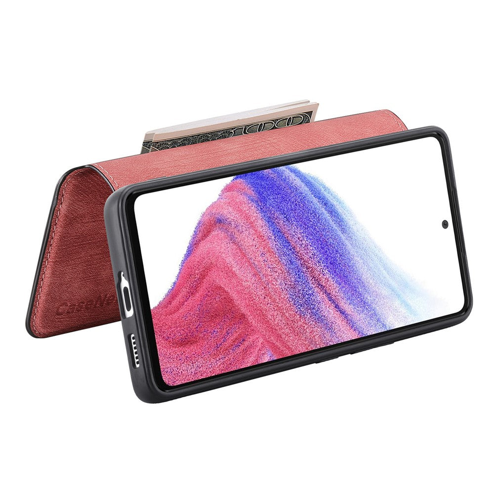 For Oppo Reno13 5G (Global) Magnetic Case CASENEO Detachable Leather Phone Wallet Cover - Pink