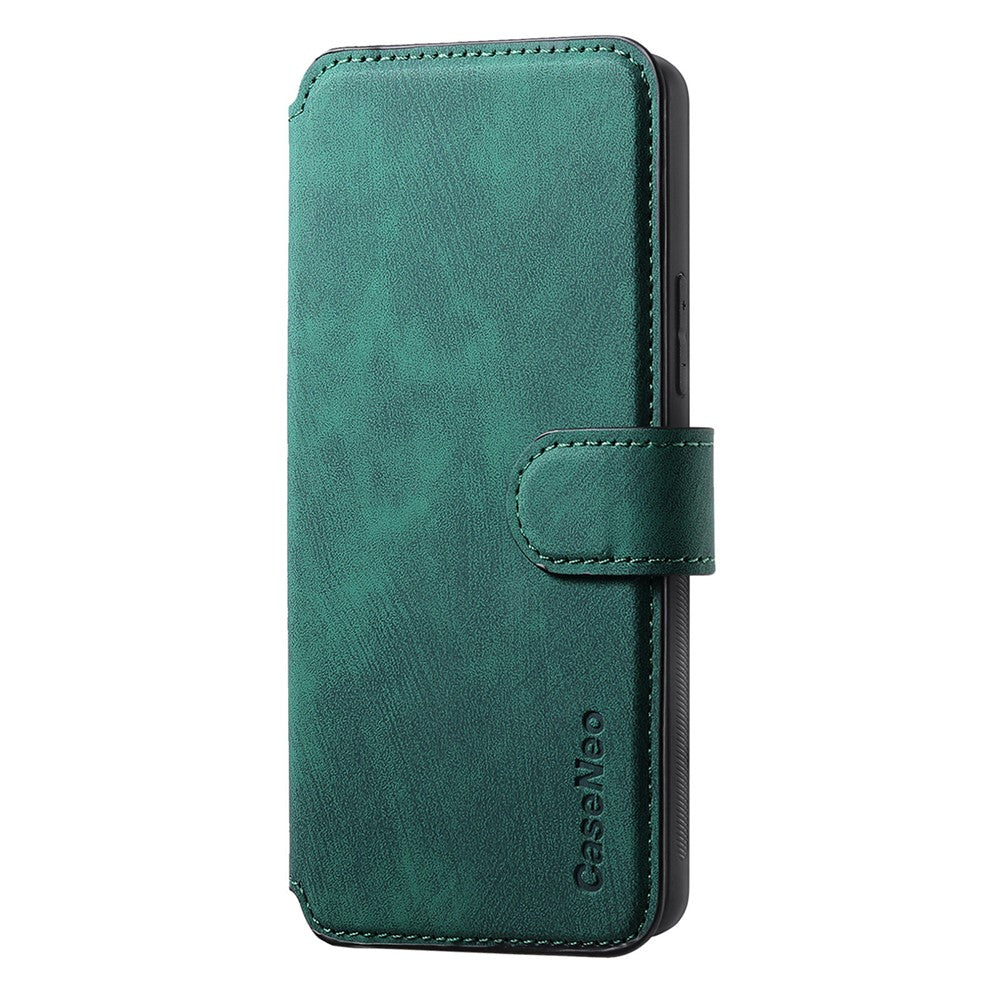 For Oppo Reno13 5G (Global) Magnetic Case CASENEO Detachable Leather Phone Wallet Cover - Green