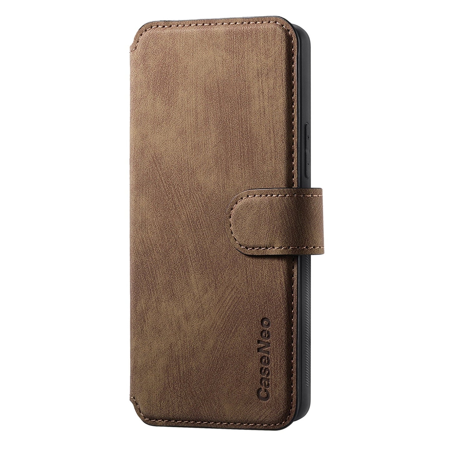 For Oppo Reno13 5G (Global) Magnetic Case CASENEO Detachable Leather Phone Wallet Cover - Brown