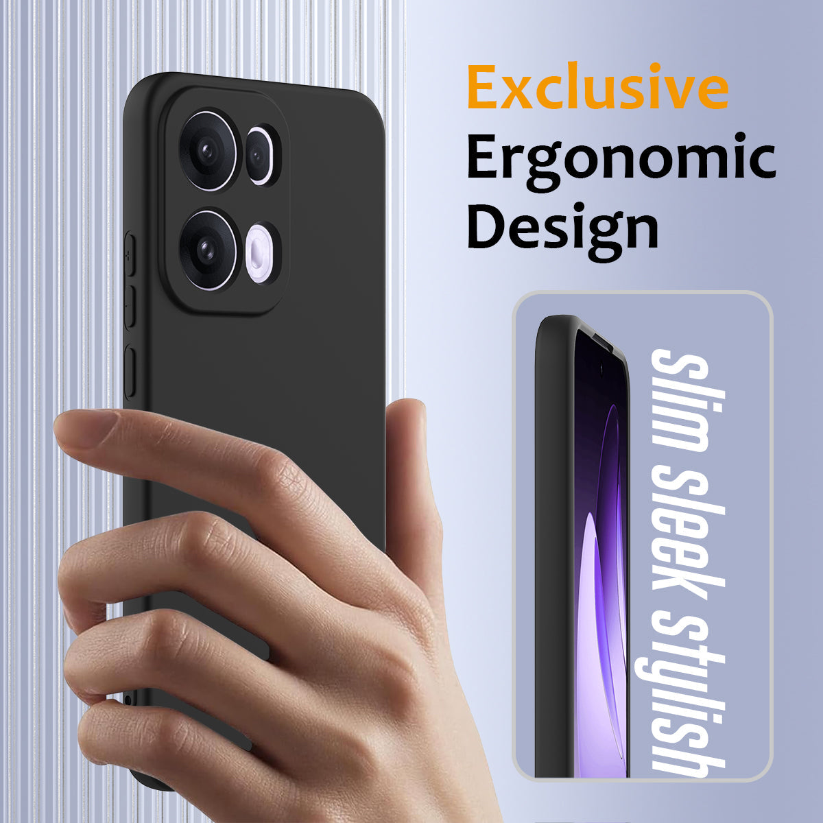 For Oppo Reno13 Pro 5G Case Compatible with MagSafe Anti-Drop Liquid Silicone Phone Cover - Black
