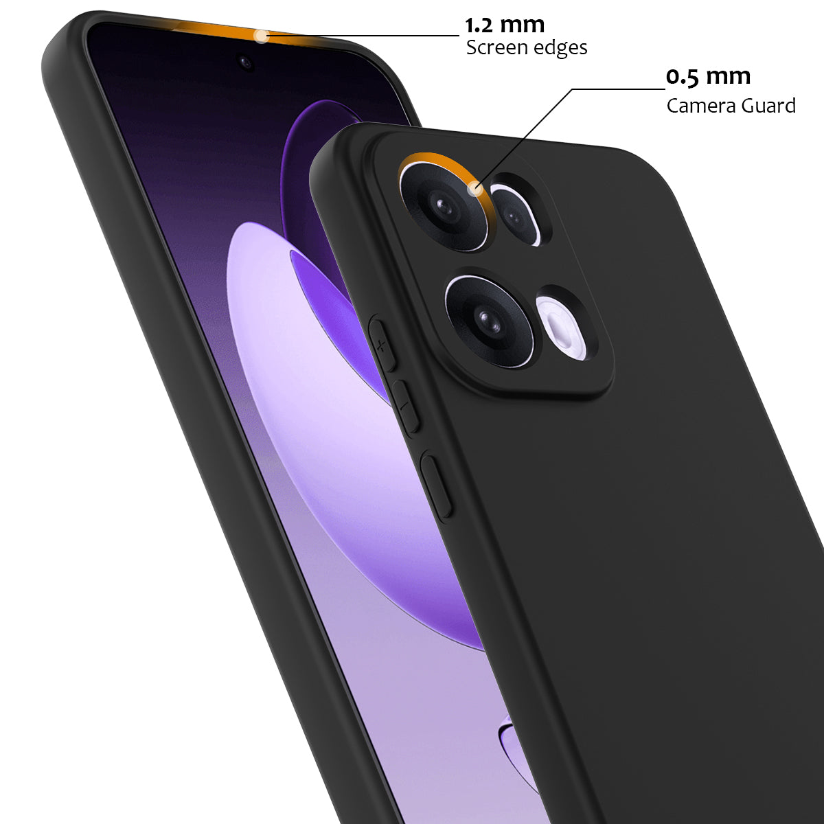 For Oppo Reno13 Pro 5G Case Compatible with MagSafe Anti-Drop Liquid Silicone Phone Cover - Black