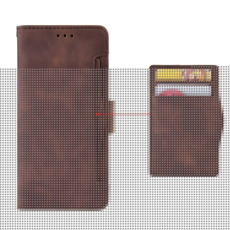 For Samsung Galaxy F06 5G  /  M06 5G Leather Case Phone Wallet Cover with Multiple Card Slots - Brown