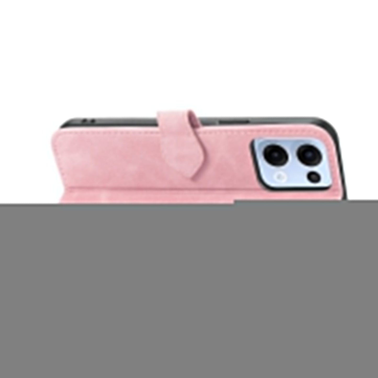 For Oppo Reno13 5G (Global) Zipper Wallet Case with Strap Flower Imprint PU Leather Phone Cover - Pink