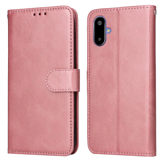 For Samsung Galaxy F06 5G Case Wallet PU Leather Folio Flip Phone Cover - Pink