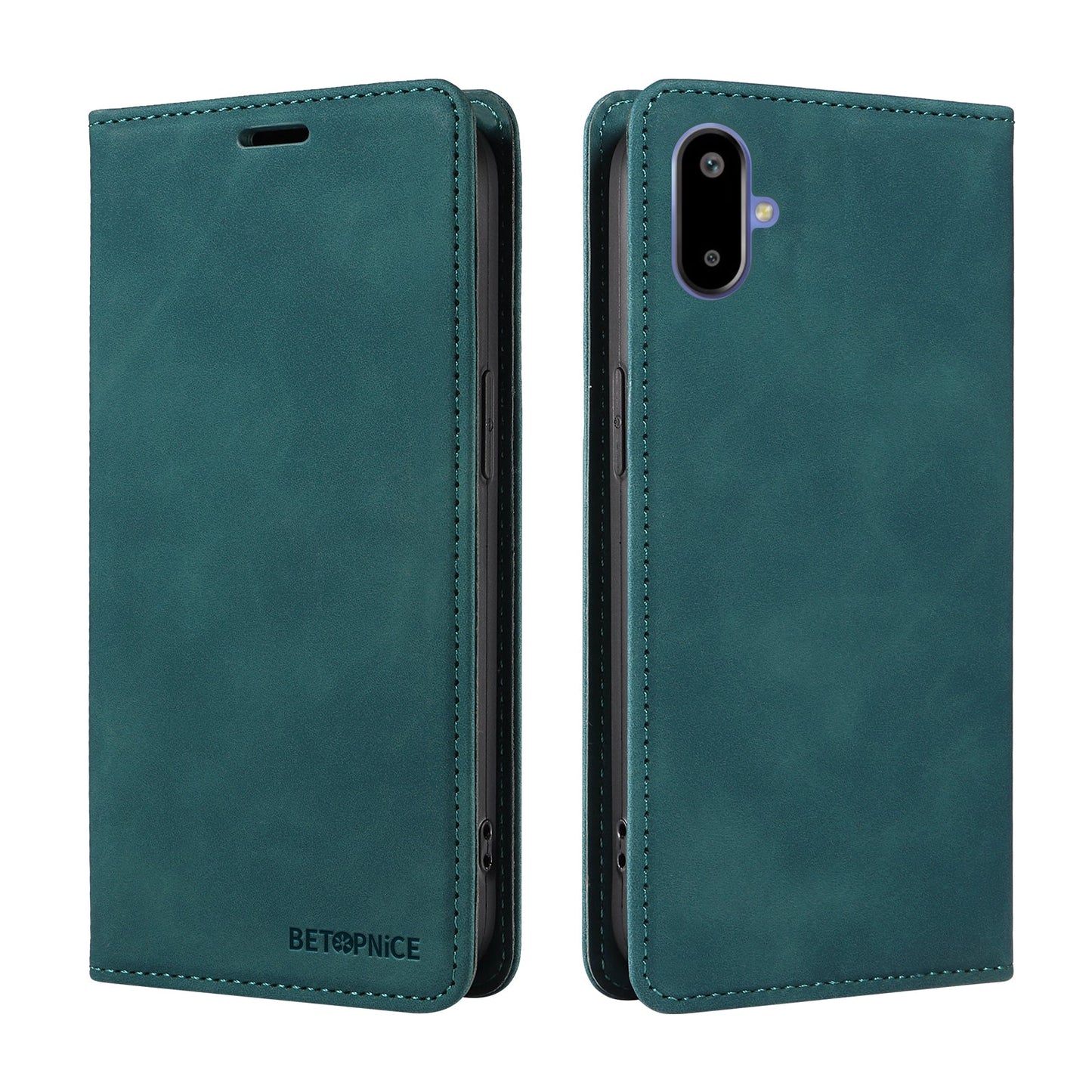 For Samsung Galaxy F06 5G Case BETOPNICE Magnetic Closure RFID Blocking Wallet Stand Leather Phone Cover - Green