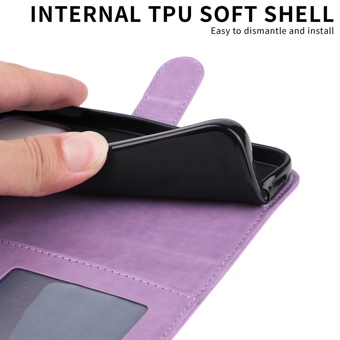 For Samsung Galaxy F16 5G / Galaxy M16 5G Case Sunflower Imprint Leather Wallet Phone Cover - Purple