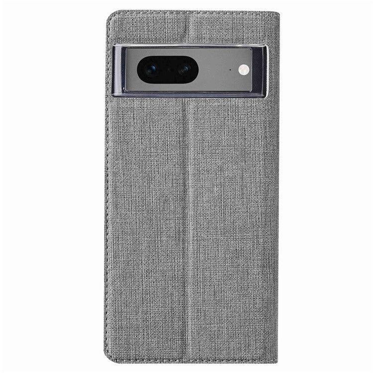 VILI DMX Series for Google Pixel 7 5G Anti-scratch PU Leather Auto Closing Magnetic Phone Case Card Holder Stand Protective Cover - Grey
