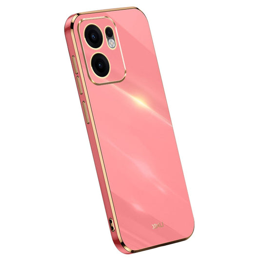 XINLI For Oppo Reno13 F 5G Case TPU Phone Cover with Electroplating Frame - Red