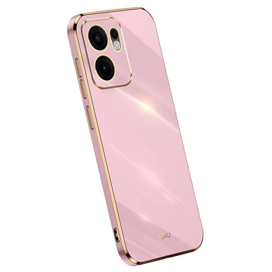 XINLI For Oppo Reno13 F 5G Case TPU Phone Cover with Electroplating Frame - Purple