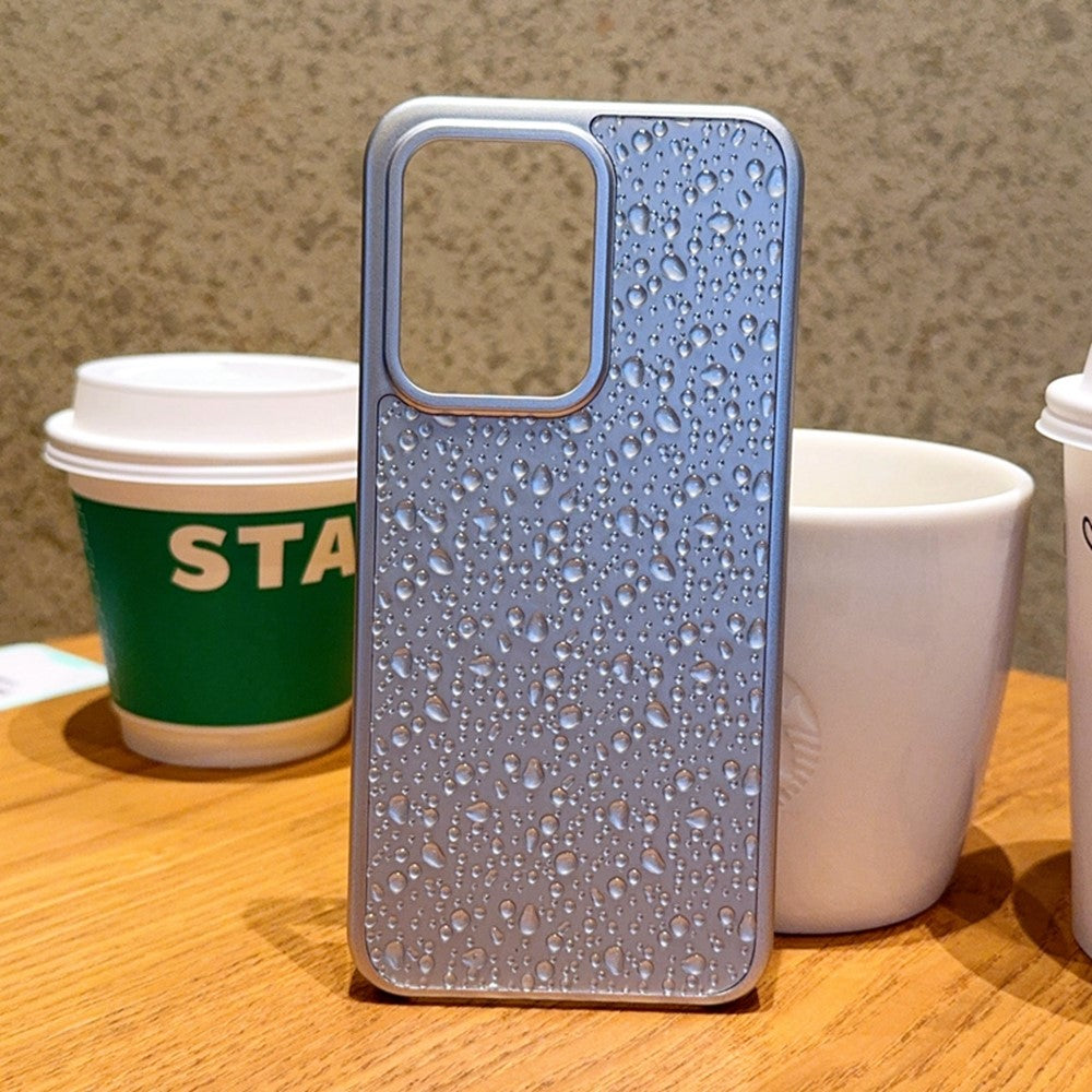 For Oppo Reno13 Pro 5G Case Creative Raindrop Phone Back Cover - Grey