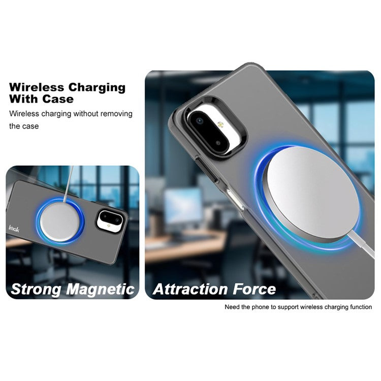 IMAK For Samsung Galaxy F06 5G  /  M06 5G Case Compatible with MagSafe PC + TPU Protective Phone Back Cover