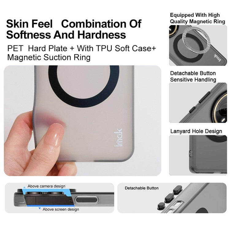 IMAK For Samsung Galaxy F06 5G  /  M06 5G Case Compatible with MagSafe PC + TPU Protective Phone Back Cover