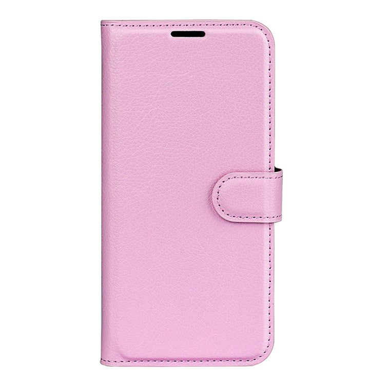 For Samsung Galaxy M16 5G Case Litchi Texture Shockproof Leather Wallet Phone Cover - Pink