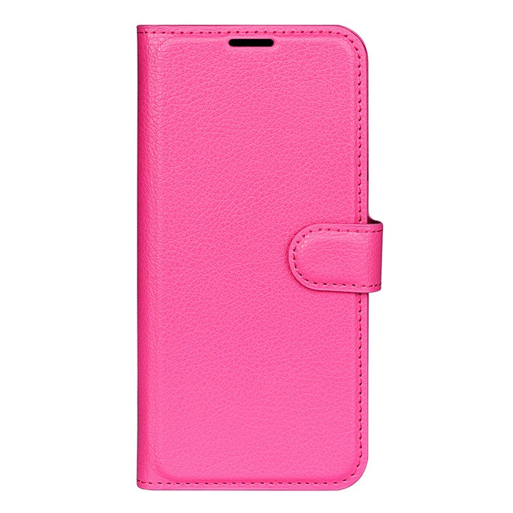 For Samsung Galaxy M16 5G Case Litchi Texture Shockproof Leather Wallet Phone Cover - Rose