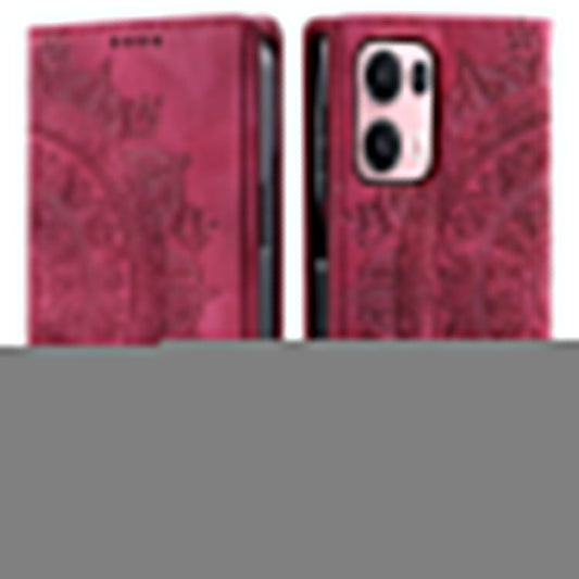 Style-010 For Oppo Reno13 Pro 5G Case Magnetic Closing Leather Phone Cover Pattern Imprinted - Rose