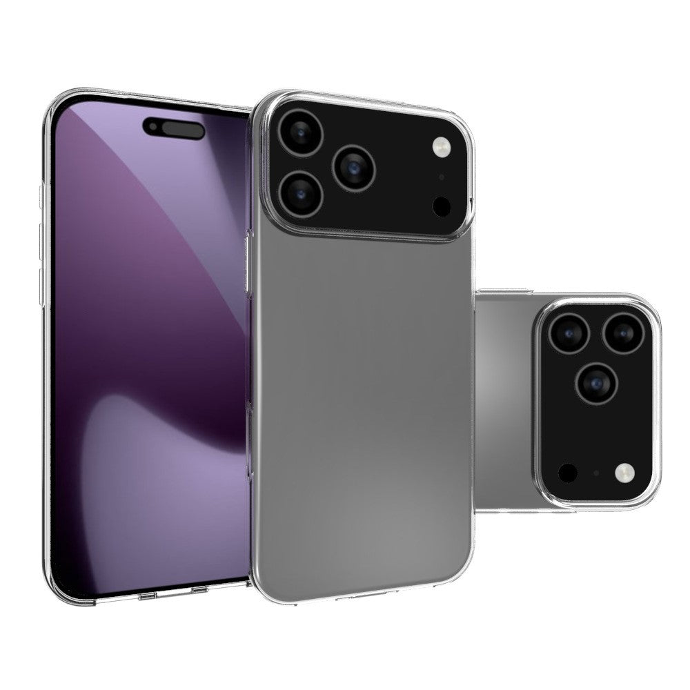 For iPhone 17 Pro Max Case Watermark Resistant TPU Clear Phone Back Cover