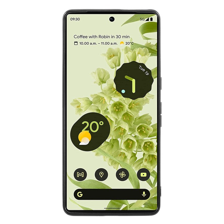 For Google Pixel 7 Pro 5G Shiny Glitter Sequins Phone Protective Case Electroplating TPU Frame Hard PC Back Cover - Black