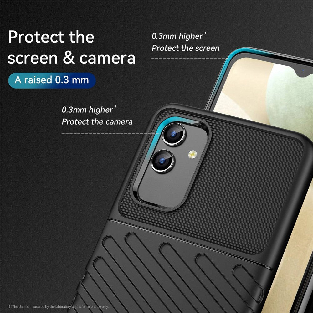 For Samsung Galaxy M13 5G / A13 4G / A13 5G / A04s 4G (164.7 x 76.7 x 9.1 mm) TPU Phone Case Anti-Slip Phone Cover - Black