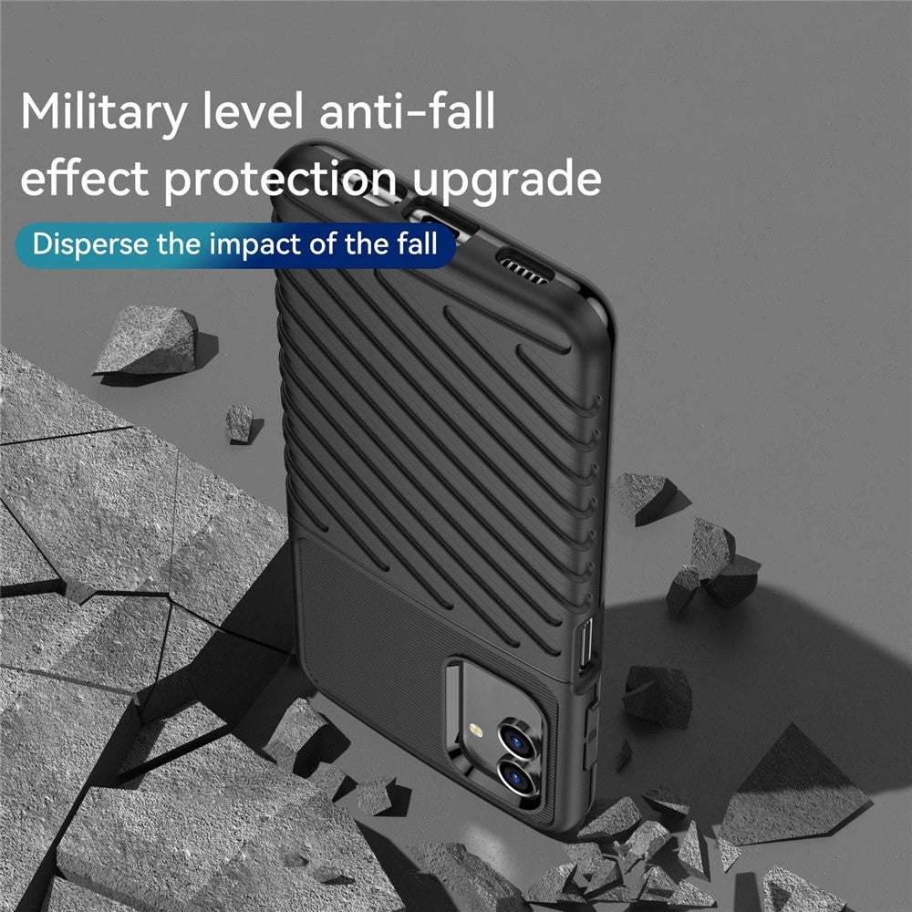 For Samsung Galaxy M13 5G / A13 4G / A13 5G / A04s 4G (164.7 x 76.7 x 9.1 mm) TPU Phone Case Anti-Slip Phone Cover - Black