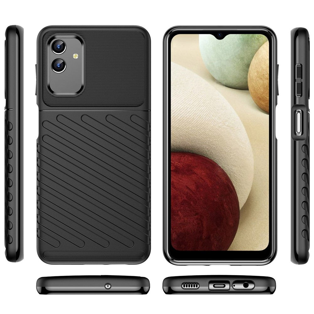 For Samsung Galaxy M13 5G / A13 4G / A13 5G / A04s 4G (164.7 x 76.7 x 9.1 mm) TPU Phone Case Anti-Slip Phone Cover - Black