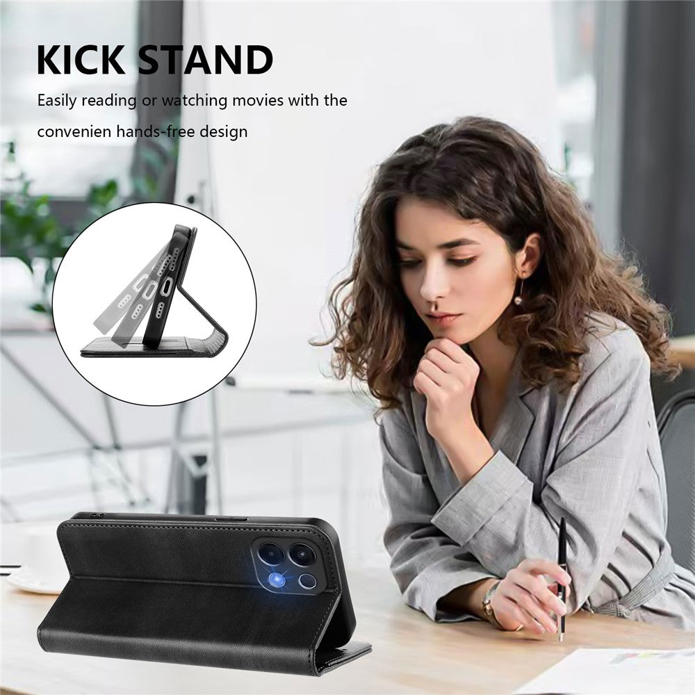 For Oppo K13 5G Wallet Cases Retro Texture RFID Blocking Leather Phone Cover - Black