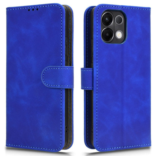 Leather Case For Oppo K13 5G  /  K13x  /  K12s (China) Skin Feel Anti Drop Wallet Flip Phone Cover - Blue