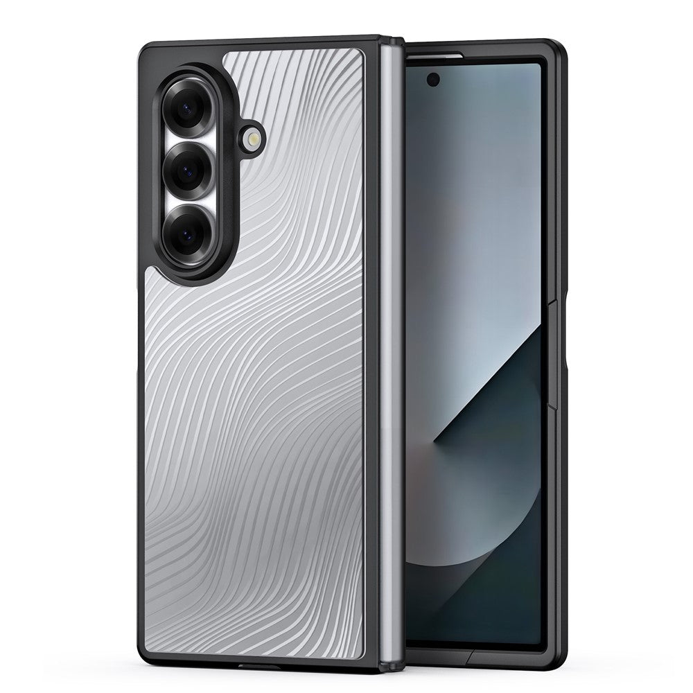 For Samsung Galaxy Z Fold7 5G Case DUX DUCIS Aimo Series TPU+PC Matte Drop-proof Phone Cover (REACH Certification) - Black