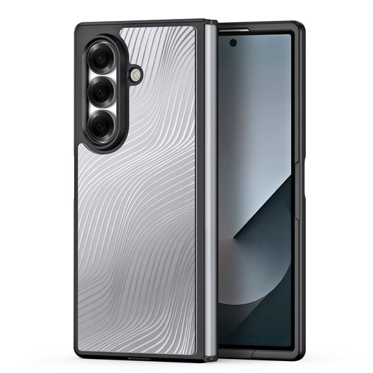 For Samsung Galaxy Z Fold7 5G Case DUX DUCIS Aimo Series TPU+PC Matte Drop-proof Phone Cover (REACH Certification) - Black