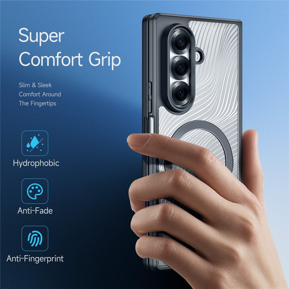 For Samsung Galaxy Z Fold7 5G Case DUX DUCIS Aimo Series Compatible with MagSafe PC+TPU Slim Cover (REACH Certification) - Black