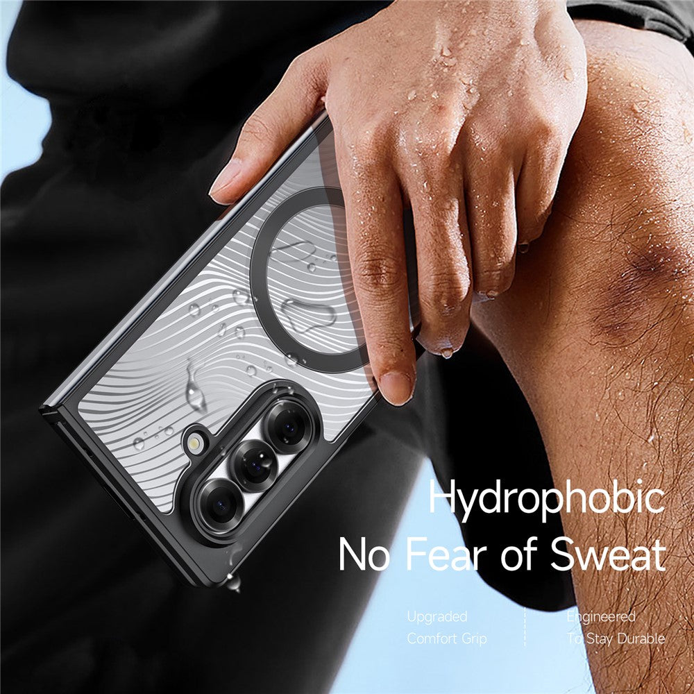 For Samsung Galaxy Z Fold7 5G Case DUX DUCIS Aimo Series Compatible with MagSafe PC+TPU Slim Cover (REACH Certification) - Black