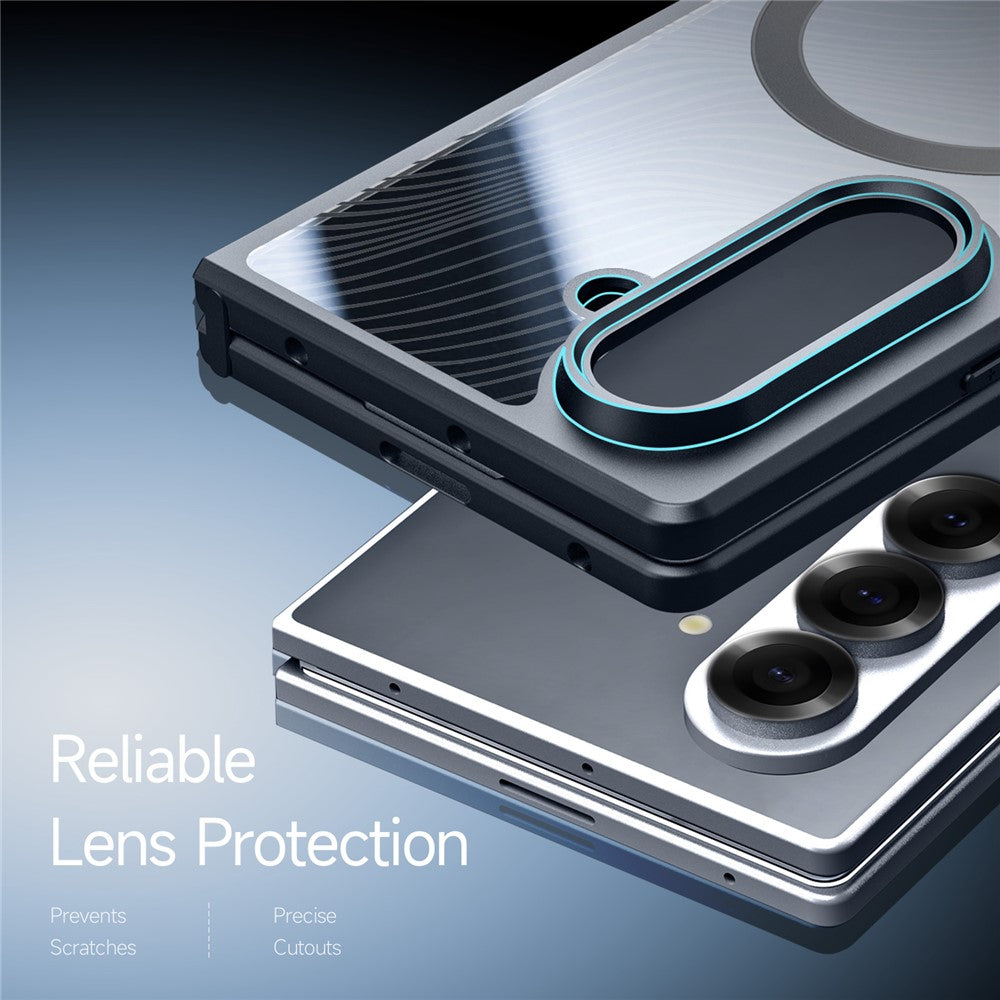 For Samsung Galaxy Z Fold7 5G Case DUX DUCIS Aimo Series Compatible with MagSafe PC+TPU Slim Cover (REACH Certification) - Black