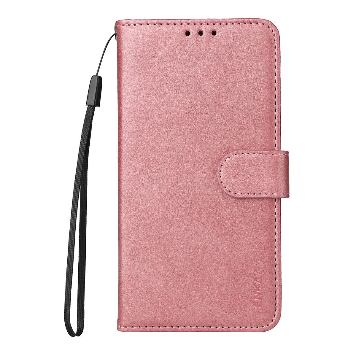 For Samsung Galaxy M16 5G / Galaxy F16 5G PU Leather Wallet Case ENKAY HAT PRINCE Phone Stand Cover with Tempered Glass - Pink