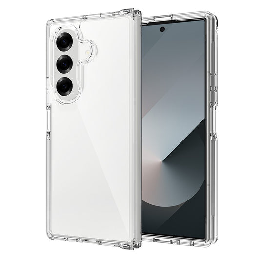 For Samsung Galaxy Z Fold7 5G Case TPU + Acrylic Clear Phone Cover, Integrated Design