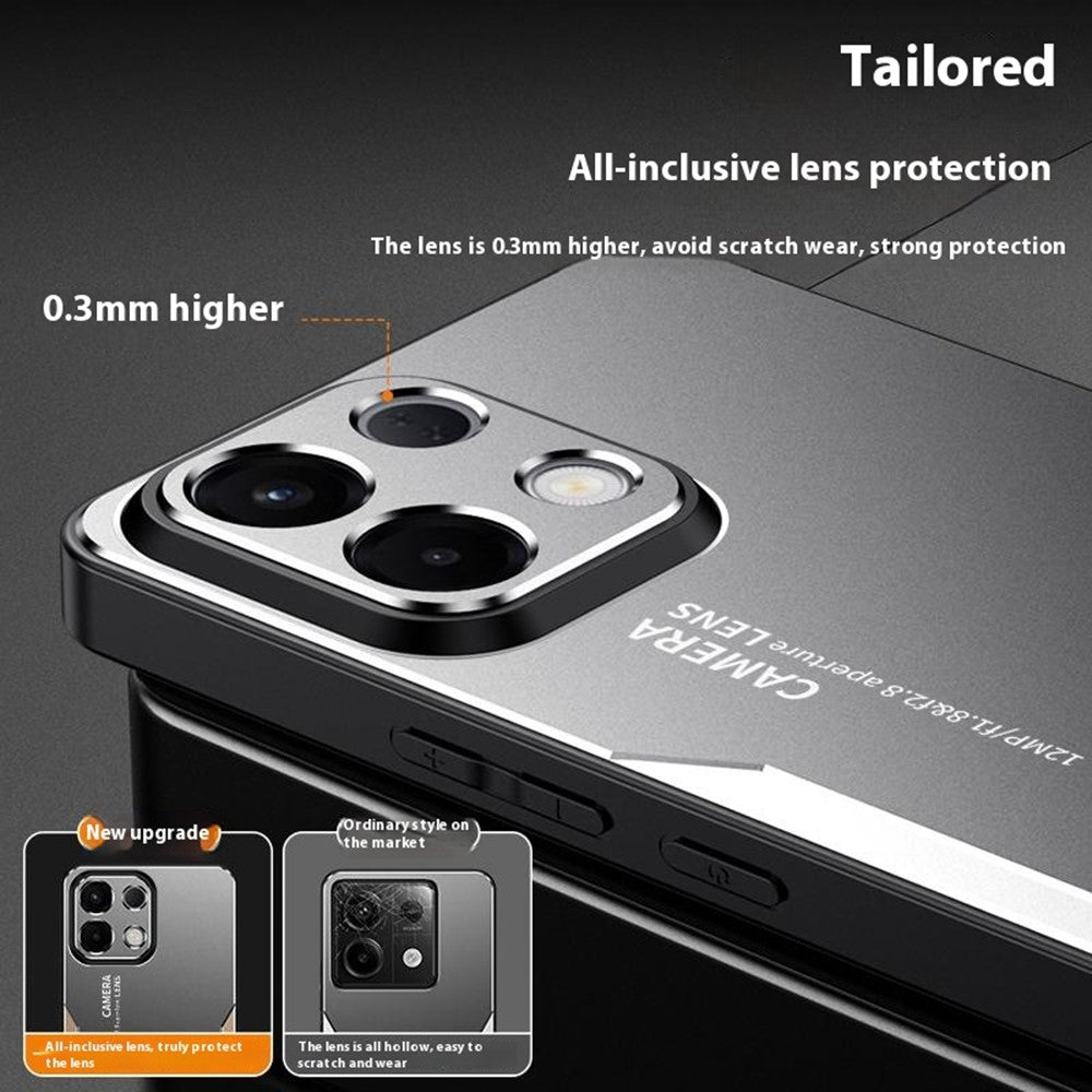For Oppo K13 5G (Oppo K12s) Phone Case Aluminium Alloy TPU PC Back Cover - Silver