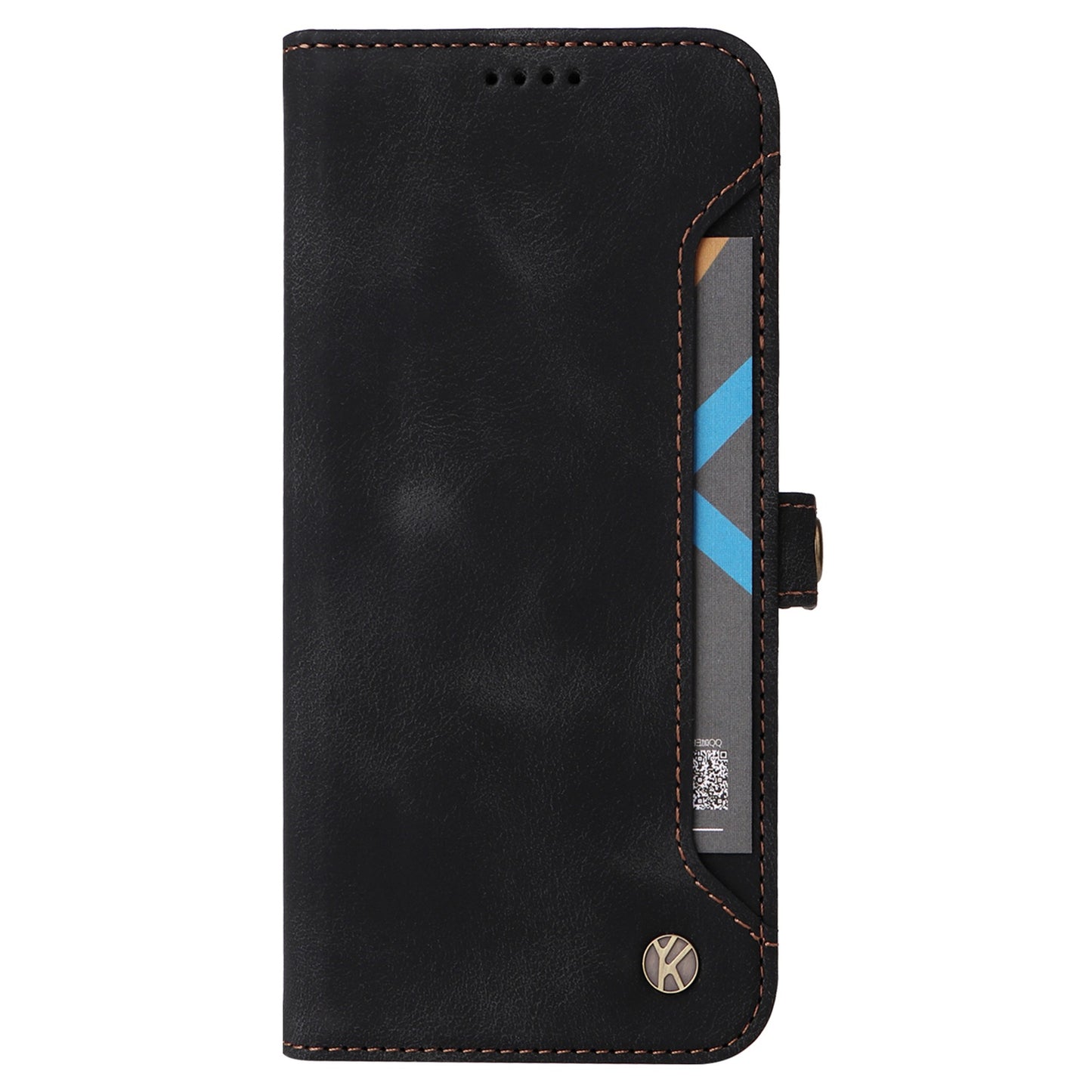 YIKATU YK-002 For Samsung Galaxy S20 FE 4G / 5G / S20 FE 2022 / S20 Lite Skin-touch Feeling Phone Case, Outer Card Slot Design PU Leather Cellphone Guard Wallet Stand Shell - Black