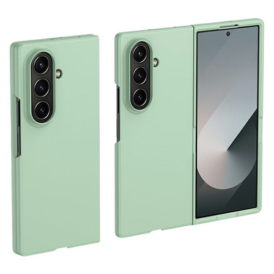 For Samsung Galaxy Z Fold7 5G Case Skin-Touch Texture Hard PC Folding Phone Cover - Light Green