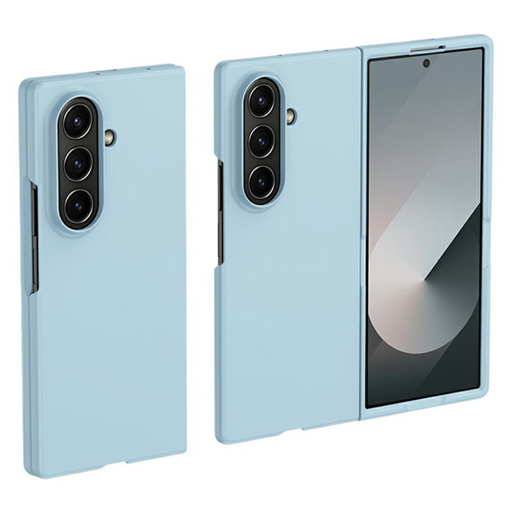 For Samsung Galaxy Z Fold7 5G Case Skin-Touch Texture Hard PC Folding Phone Cover - Baby Blue