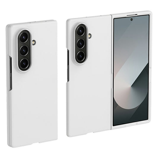 For Samsung Galaxy Z Fold7 5G Case Skin-Touch Texture Hard PC Folding Phone Cover - White