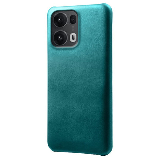 For Oppo Reno13 Pro 5G Case Calf Texture PU Leather Hard PC Protective Phone Cover - Green