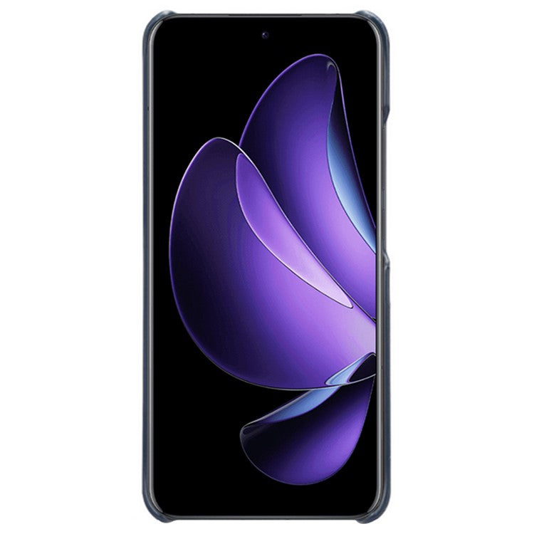 For Oppo Reno13 Pro 5G Case Dual Card Slots PU Leather + Hard PC Phone Cover - Blue