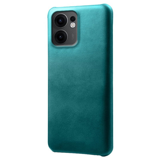 For Oppo Reno13 F 5G Case Calf Texture PU Leather Hard PC Protective Phone Cover - Green