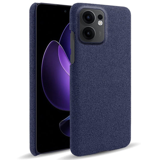 For Oppo Reno13 F 5G Phone Case Cloth Texture Anti-Scratch Protective PC Back Cover - Blue
