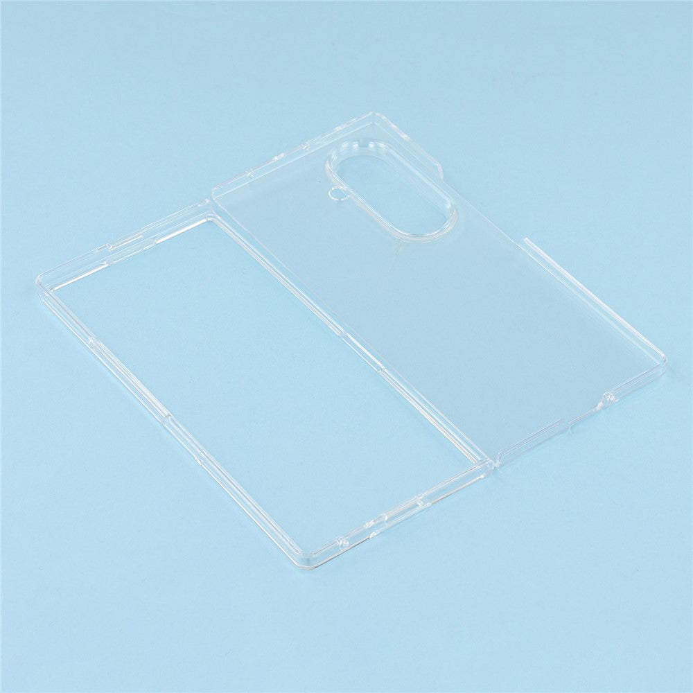 For Samsung Galaxy Z Fold7 5G Case Slim Hard PC Shockproof Phone Back Cover - Transparent