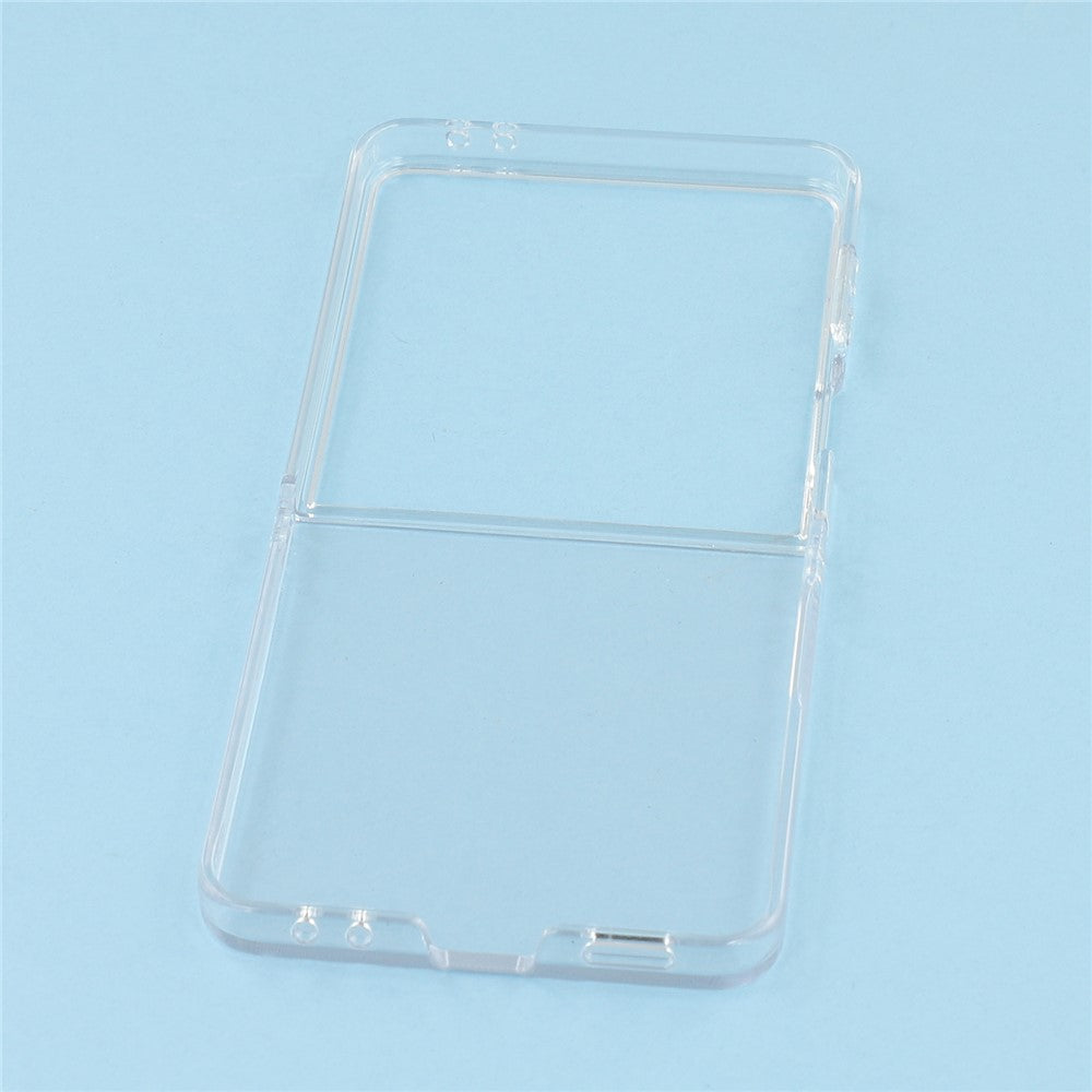 For Samsung Galaxy Z Flip7 5G Case Slim Hard PC Shockproof Phone Back Cover - Transparent
