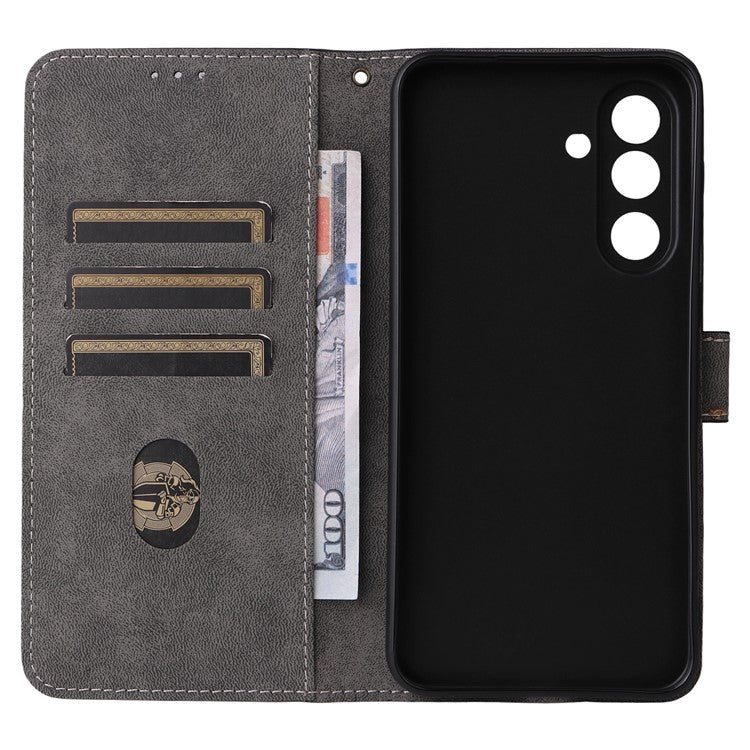 For Samsung Galaxy M56 5G Case Wallet RFID Blocking PU Leather Phone Cover Stand with Strap - Green